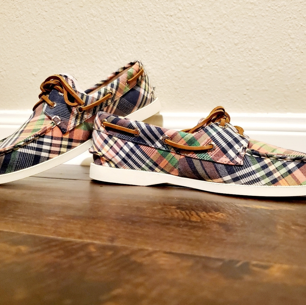 Sperry A/O 2-Eye Plaid Multi (WomenUS5)